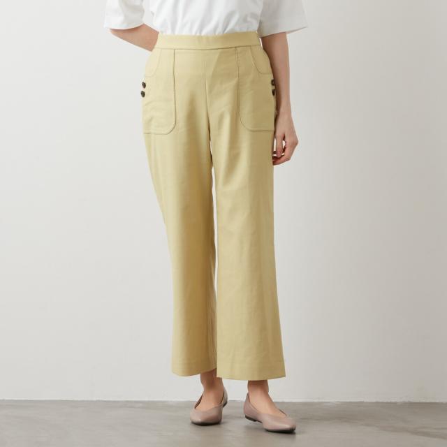 アル・ディ・ラ（AL DI LA）/ボタン付ワイドパンツ