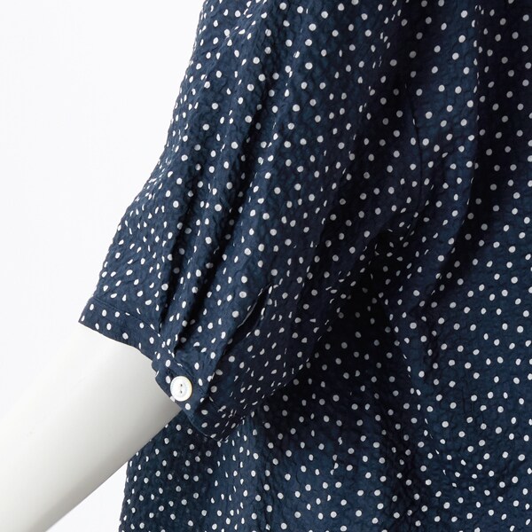 アル・ディ・ラ（AL DI LA）/[ 洗える ] エンボスドットブラウス