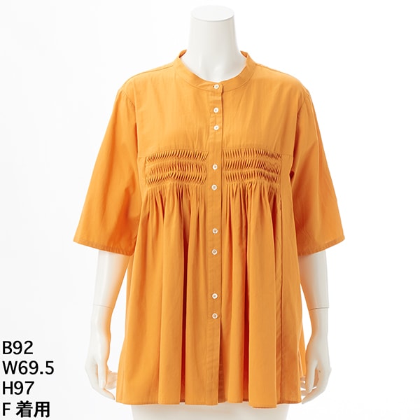 アル・ディ・ラ（AL DI LA）/[ 洗える ] デザインピンタックブラウス