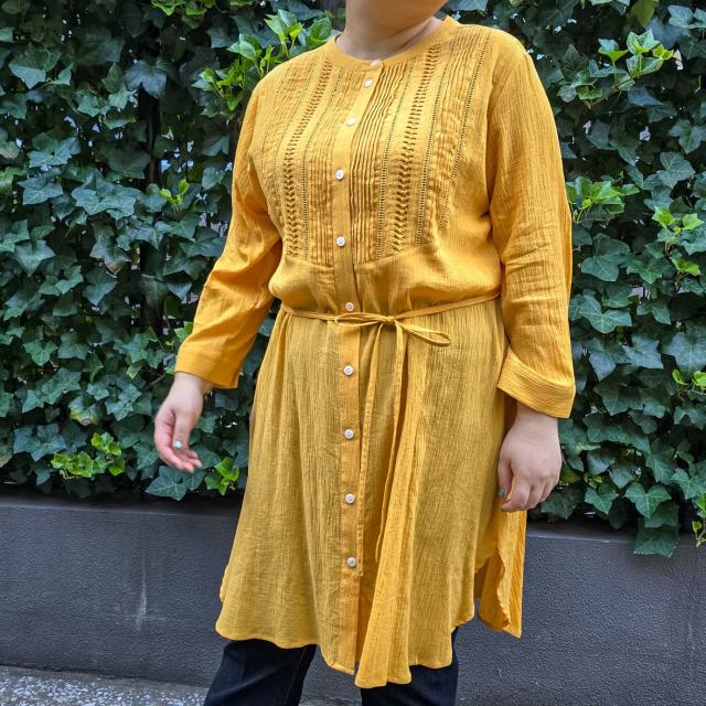 アル・ディ・ラ（AL DI LA）/［洗える］ロングピンタックチュニック