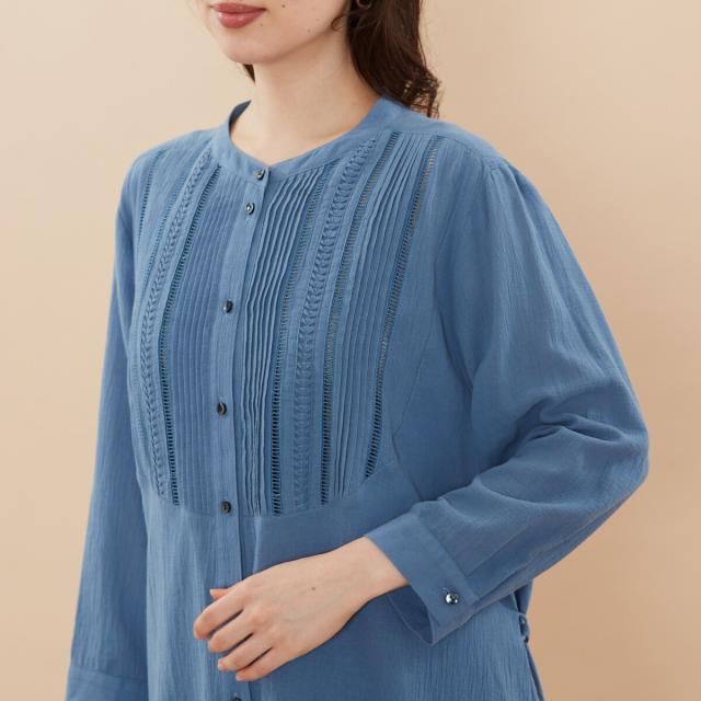 アル・ディ・ラ（AL DI LA）/［洗える］ロングピンタックチュニック