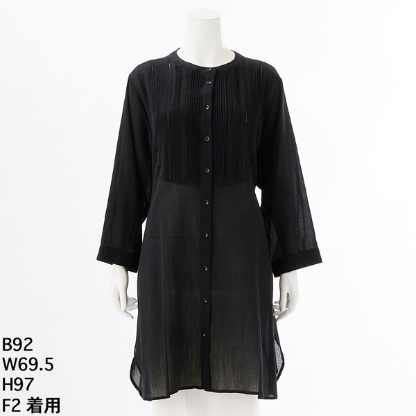 アル・ディ・ラ（AL DI LA）/［洗える］ロングピンタックチュニック