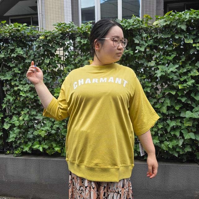 アル・ディ・ラ（AL DI LA）/[ 洗える ] 　CHARMAN(シャルマン)ロゴキレイめ5分袖プルオーバー