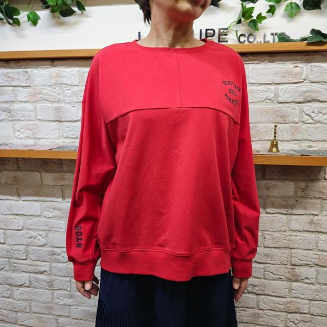 アル・ディ・ラ（AL DI LA）/[ 洗える ] 　”PARADICE”ロゴトレーナー