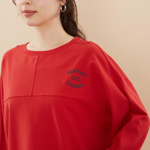 アル・ディ・ラ（AL DI LA）/[ 洗える ] 　”PARADICE”ロゴトレーナー