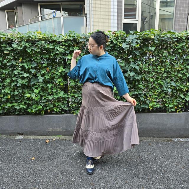 アル・ディ・ラ（AL DI LA）/［洗える］ティアードプリーツスカート_8