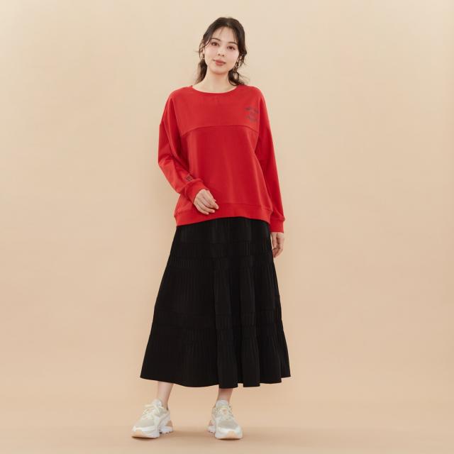 アル・ディ・ラ（AL DI LA）/［洗える］ティアードプリーツスカート