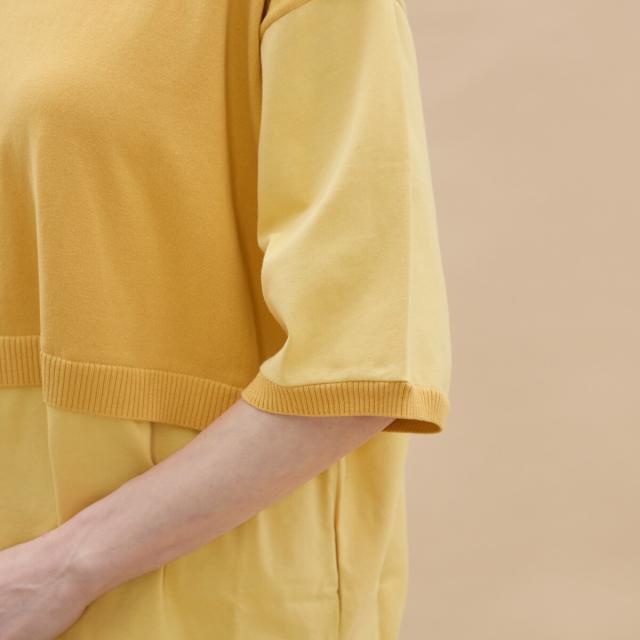 アル・ディ・ラ（AL DI LA）/パッチワーク刺繍入りサマーニット