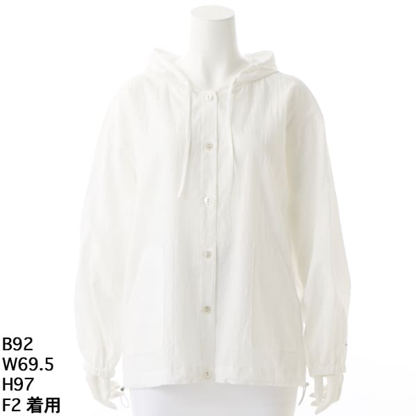 アル・ディ・ラ（AL DI LA）/【洗える】 さらっと羽織れるキャッチワッシャーブルゾン【猫刺繍ロゴ】