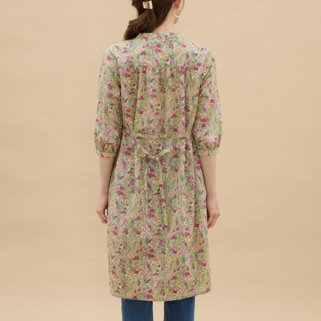 アル・ディ・ラ（AL DI LA）/【洗える】オーガニックコットン花柄前