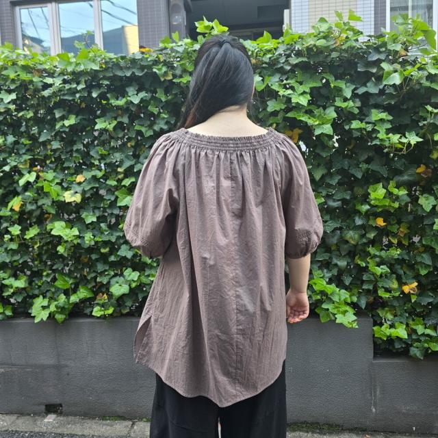 アル・ディ・ラ（AL DI LA）/【綿100】襟ギャザーピンタックゆったりチュニック_14