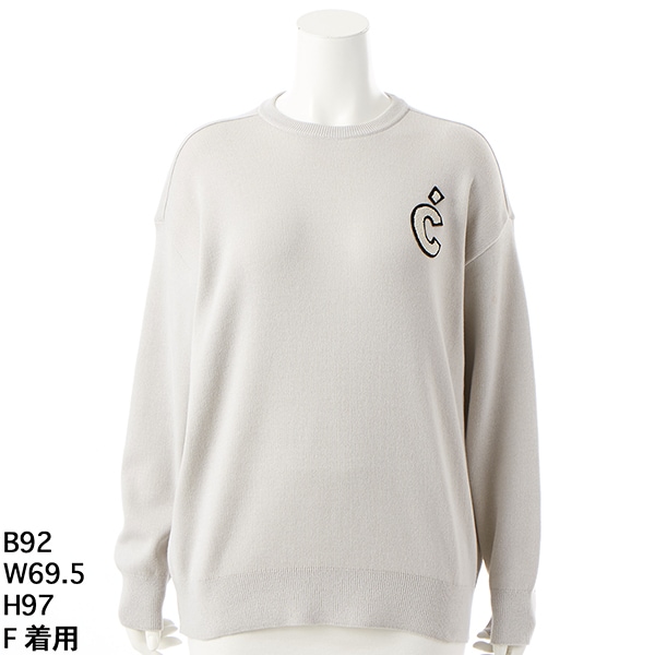 アル・ディ・ラ（AL DI LA）/’’C’’ロゴニットプルオーバー アル・ディ・ラ（AL DI LA）/''C''ロゴニットプルオーバー