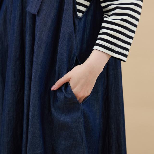 アル・ディ・ラ（AL DI LA）/柔らかくて軽いデニムジャンスカ