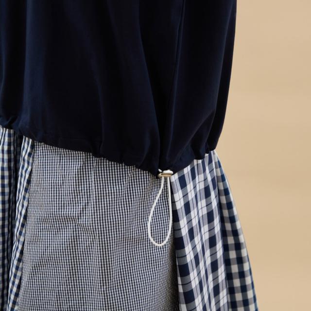 アル・ディ・ラ（AL DI LA）/【洗える・ウエストゴム】チェック柄