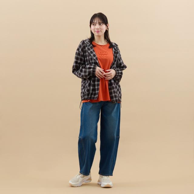 アル・ディ・ラ（AL DI LA）/【洗える】フード付きシャツジャケット_3