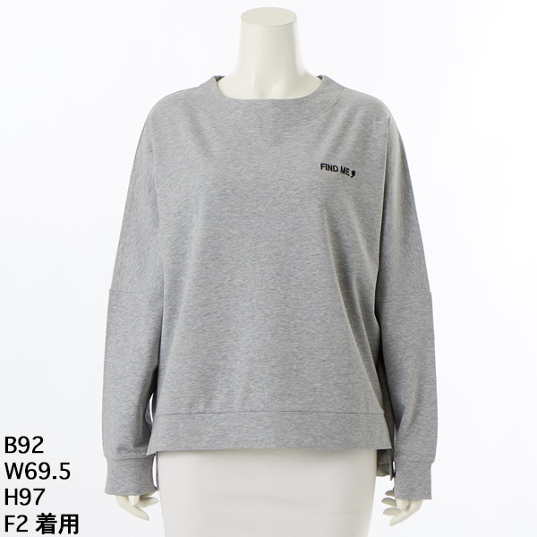 アル・ディ・ラ（AL DI LA）/【洗える】”FINDME”ロゴプルオーバー