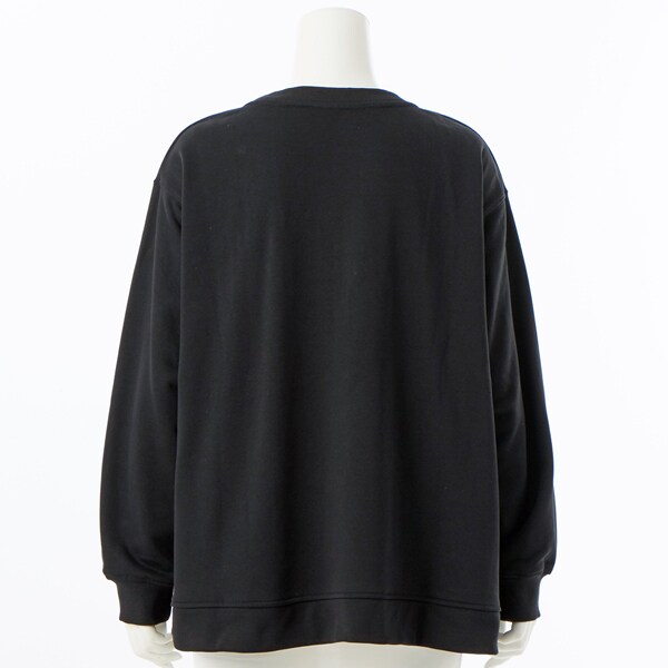 アル・ディ・ラ（AL DI LA）/【洗える】”COUCOU” ロゴビジュー裏毛プルオーバー