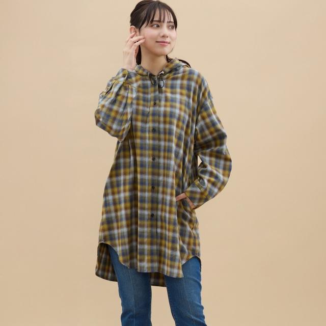 アル・ディ・ラ（AL DI LA）/【洗える】フード付きビエラチャックブラウス