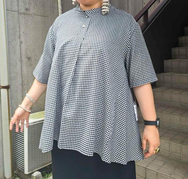 アル・ディ・ラ（AL DI LA）/【洗える】ギンガムスキッパーシャツ 【日本生地・日本縫製】