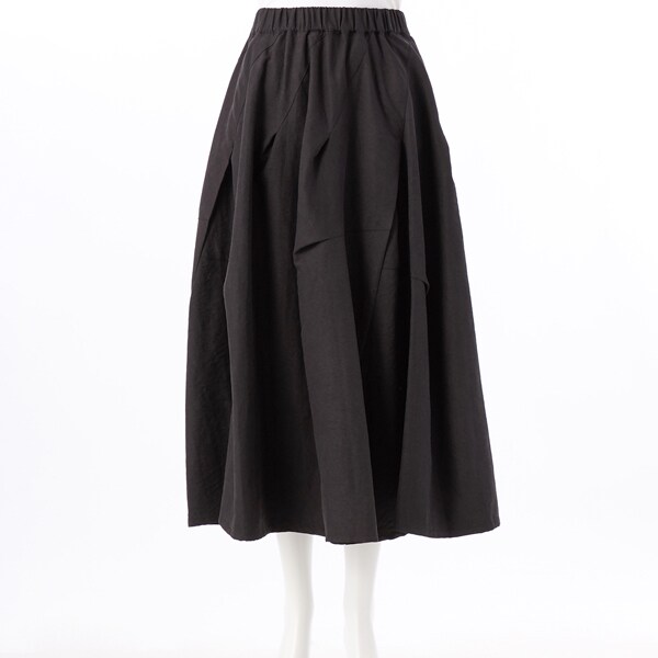 アル・ディ・ラ（AL DI LA）/【洗える】タック変形スカート アル・ディ・ラ（AL DI LA）/【洗える】タック変形スカート