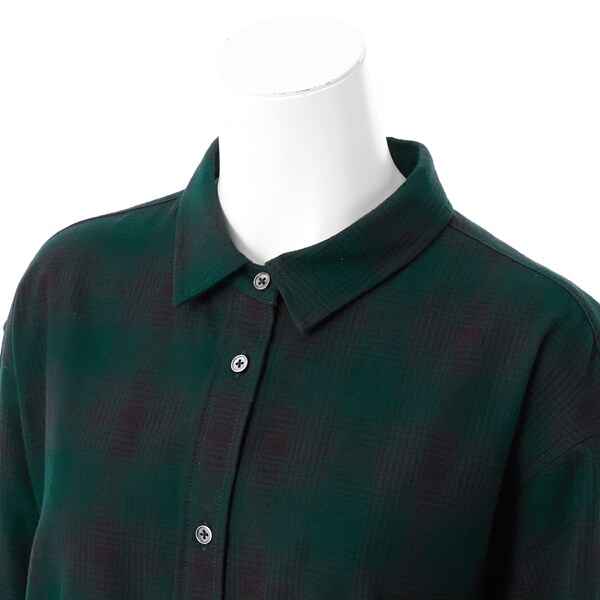 アル・ディ・ラ（AL DI LA）/【 洗える・起毛 】チェック柄ツイルシャツ