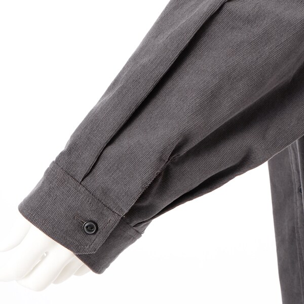 NEW】アル・ディ・ラ（AL DI LA）/コーデュロイフード付ロングシャツ