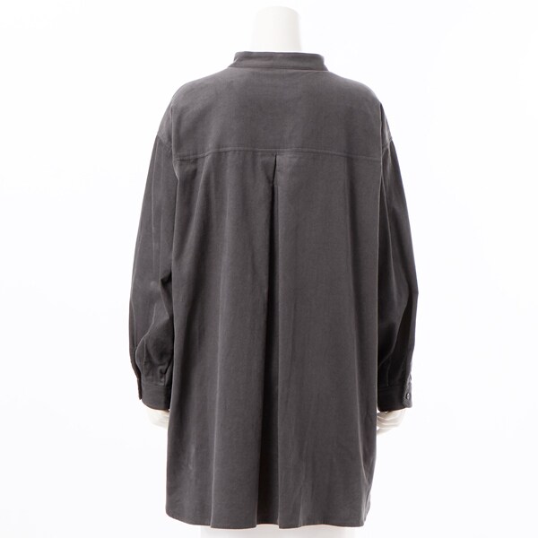 アル・ディ・ラ（AL DI LA）/コーデュロイフード付ロングシャツ NEW】アル・ディ・ラ（AL DI LA）/コーデュロイフード付ロングシャツ