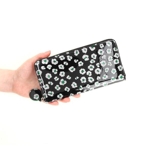 ツモリチサト キャリー（tsumori chisato CARRY）/【 tsumori chisato CARRY 】 グリッターフラワー ラウンドファスナー 長財布