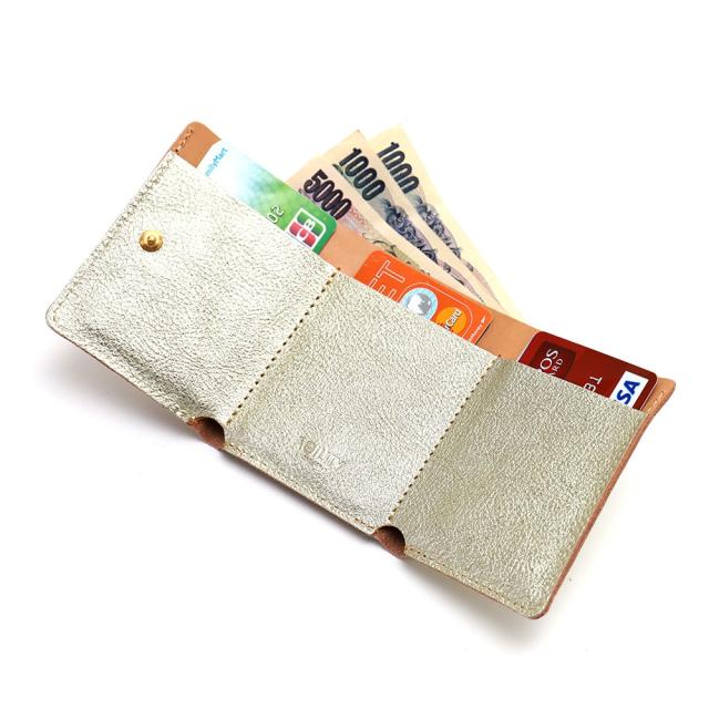 アジリティー アッファ/リオン/ルーチェ(ゴールド)【ミニ財布 三つ折り財布】AGILITY