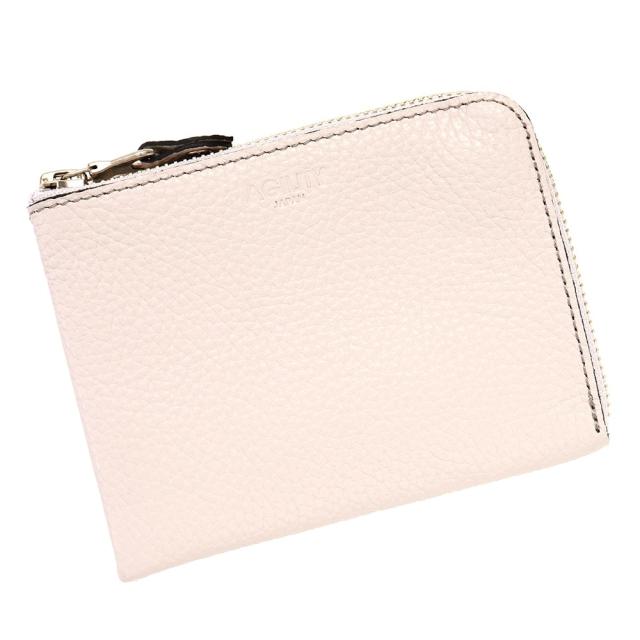 アジリティー アッファ/アリニエショート/イタリアンシュリンク(グレージュ)【薄型スリム短財布 スリット構造】AGILITY