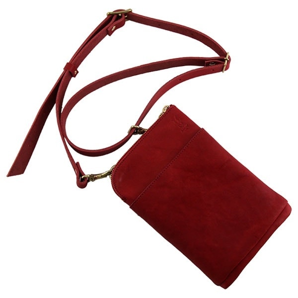 アジリティーアッファ（AGILITY Affa）/アルティザン/栃木しぼり(レッド)【シザーバッグ セカンドバッグ】