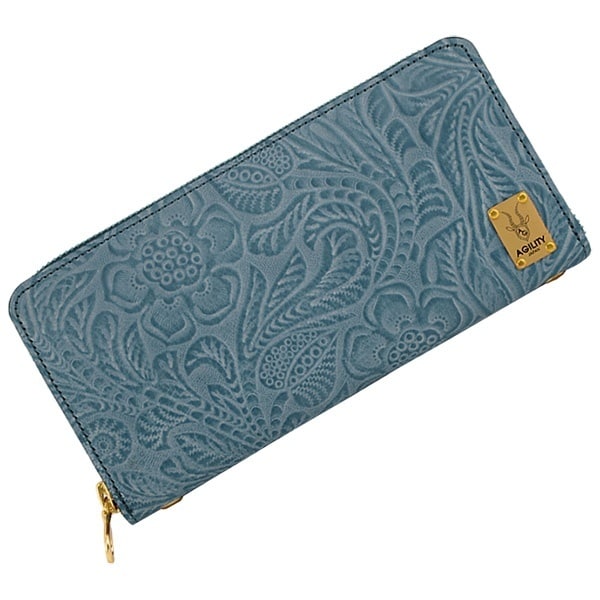 アジリティー アッファ（AGILITY Affa）/ラウンドファスナー 花柄 財布 本革