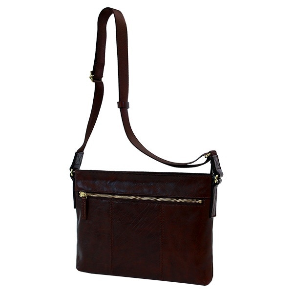 アジリティー アッファ（AGILITY Affa）/ビュッフルショルダーW/バッファローレザー(チョコ)【ショルダーバッグ メンズ】