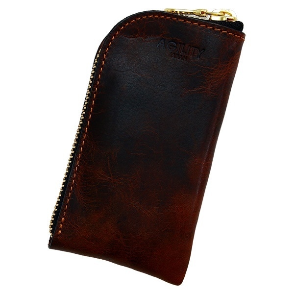 アジリティー アッファ/フィナンシェ/キップワックス(ダークブラウン)【キーケース キーホルダー】AGILITY