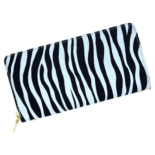 アジリティー アッファ（AGILITY Affa）/ゼブラ柄 本革製 ラウンドファスナー長財布