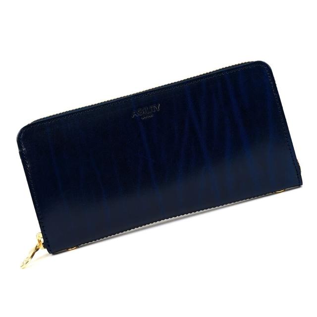 アジリティー アッファ（AGILITY Affa）/グロット/ルガトー(ダークネイビー)【長財布 ラウンドファスナー】