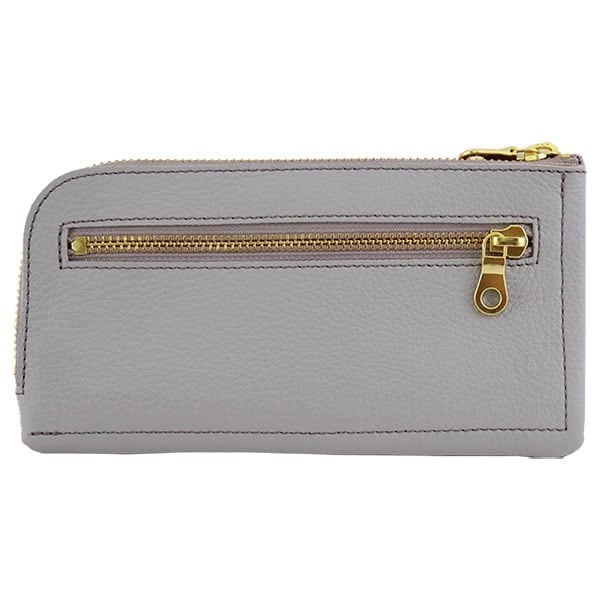 アジリティーアッファ（AGILITY Affa）/ドゥサール/イタリアンシュリンク(グレー)【長財布 ラウンドファスナー】