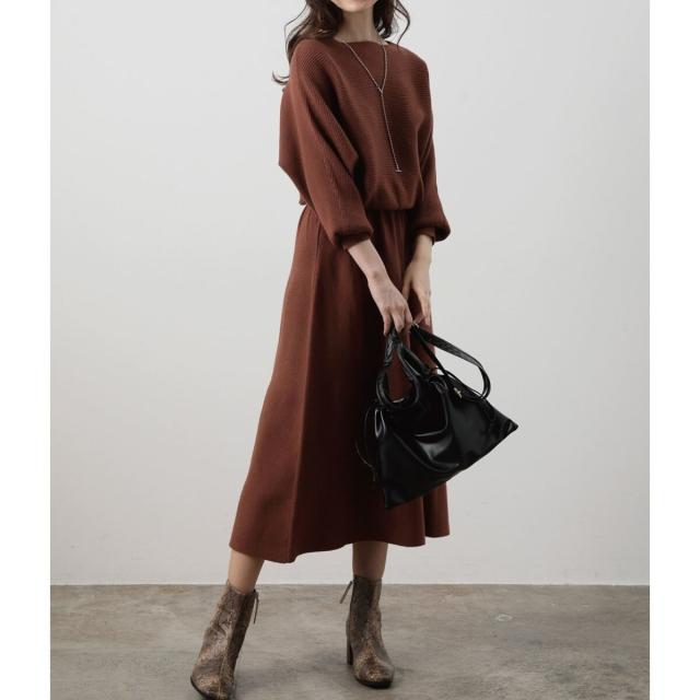 ビス 星玲奈 Vis ドルマンフレアニットワンピースの通販はau Pay マーケット Brand Square By Oioi ブランドスクエアbyマルイ