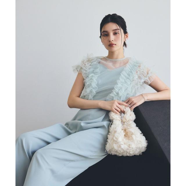 ビス（VIS）/【新色追加】【VISDRESS】チュールフリルセットオールインワン【低身長向けサイズ有】