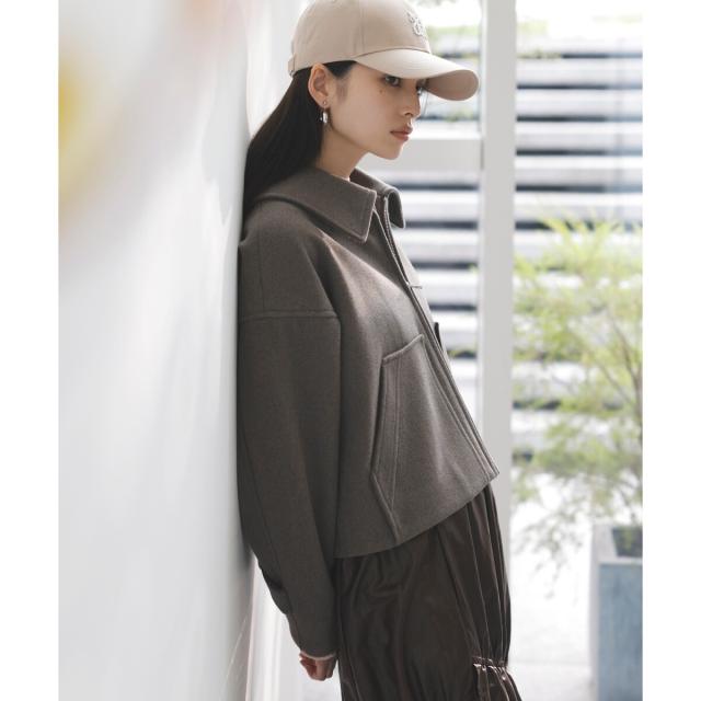 ビス（VIS）/ジャージメルトンステンカラーブルゾンの通販は