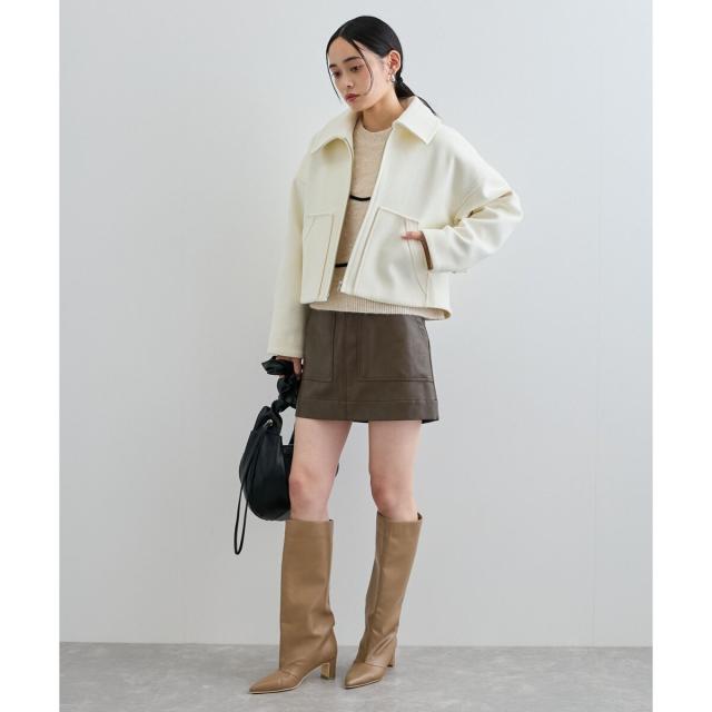 ビス（VIS）/ジャージメルトンステンカラーブルゾンの通販は