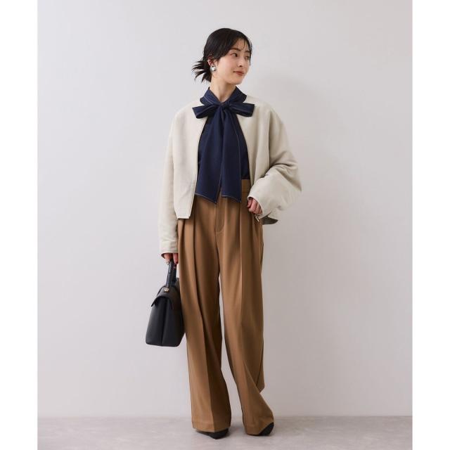 ビス（VIS）/合皮パイピングキルトアソートブルゾンの通販はau PAY