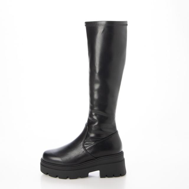 EVOL（EVOL）/【24秋冬新作】 2段ソール厚底ストレッチロングブーツ