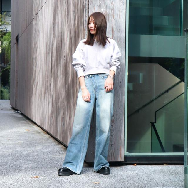 取寄) メイドウェル レディース クロップ スイング トップ イン