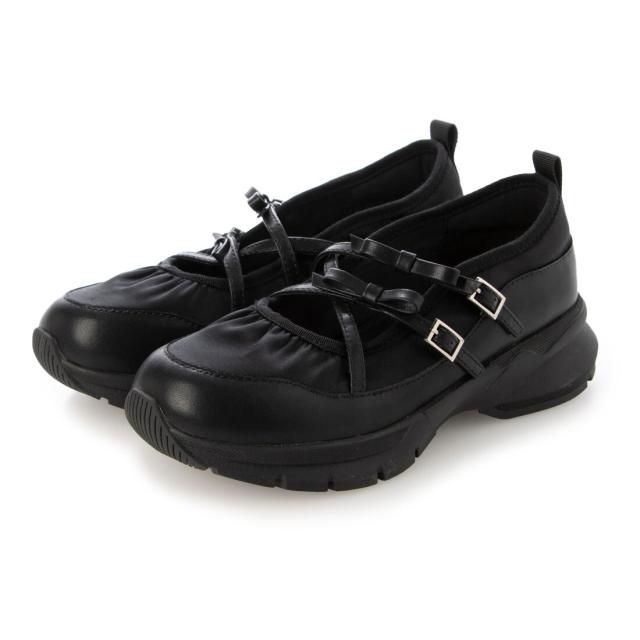 EVOL（EVOL）/【25春夏新作】【軽量・柔らかい】軽量厚底リボンスニーカー IY5667