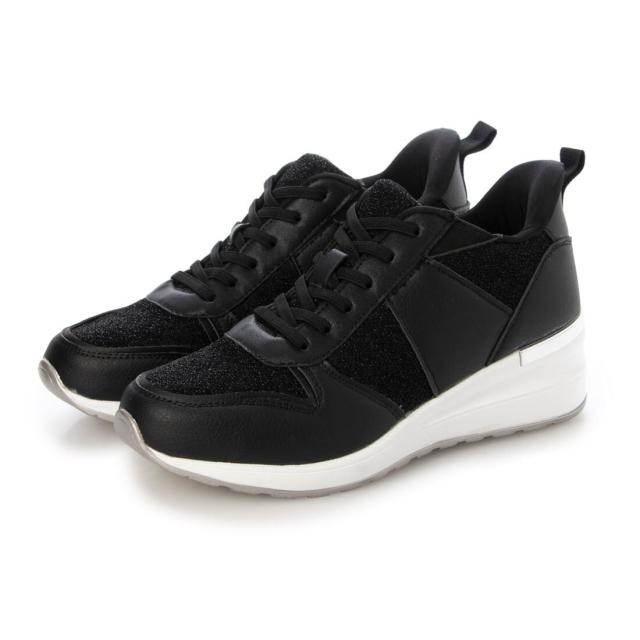 EVOL（EVOL）/【25春夏新作】【スタイルアップ・柔らかい】ラメスニーカー IY5744