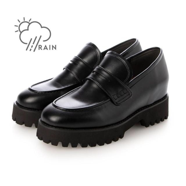 EVOL（EVOL）/【25秋冬新作】 【晴雨兼用・インヒール入り】トラックソールスタイルアップローファー IZ5787