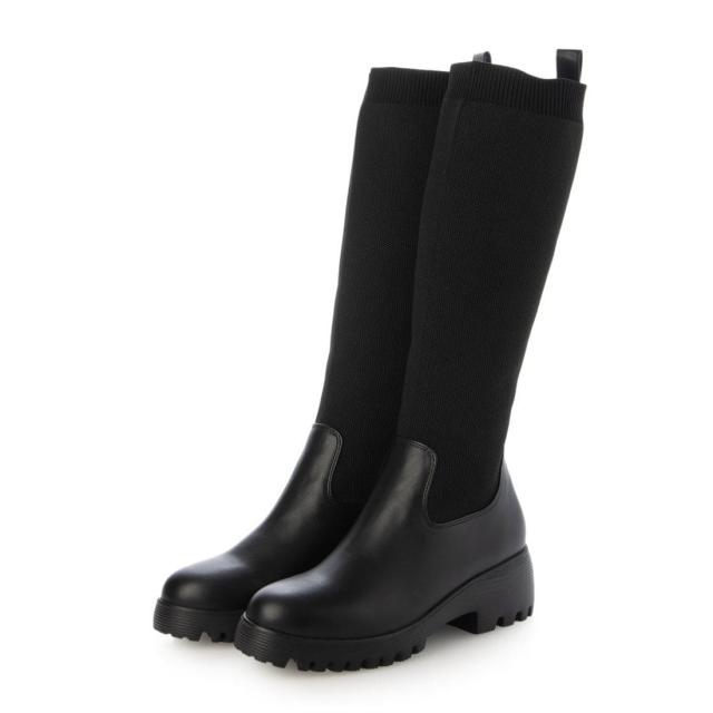 EVOL（EVOL）/【S−LLサイズ展開・軽量】ニットロングブーツ