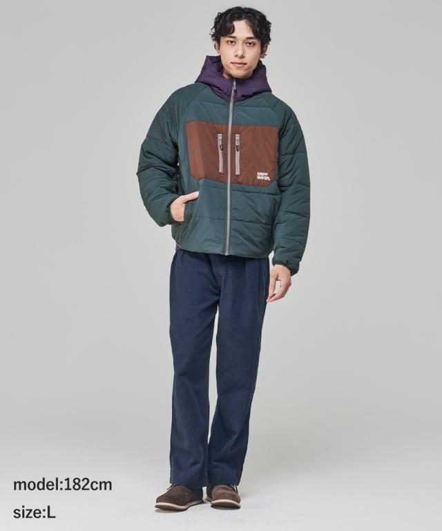 クリフメイヤー（KRIFF MAYER）/【1軍アウターならこれ！】中綿 レトロ フード ジャケット クリフメイヤー（KRIFF MAYER）/【1軍アウターならこれ！】中綿 レトロ