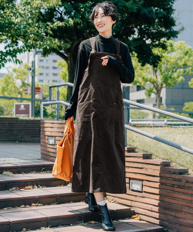 クリフメイヤー（KRIFF MAYER）/【レトロ＆カジュアルでかわいい！】コーデュロイ ジャンパースカート クリフメイヤー（KRIFF MAYER）/【レトロ＆カジュアルでかわいい